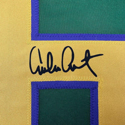 Framed Facsimile Autographed Emilio Estevez Gordon Bombay 35x39 Green Reprint Laser Auto Hockey Jersey (ONLINE ORDER ONLY)