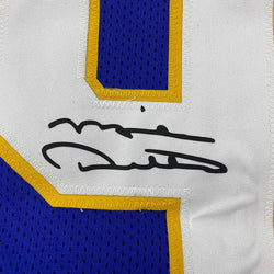 Framed Facsimile Autographed Mike Ditka 35x39 Pittsburgh Blue Reprint Laser Auto College Football Jersey (ONLINE ORDER ONLY)