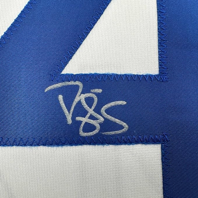 Framed Autographed/Signed Darryl Strawberry 35x39 Los Angeles LA White Baseball Jersey JSA COA