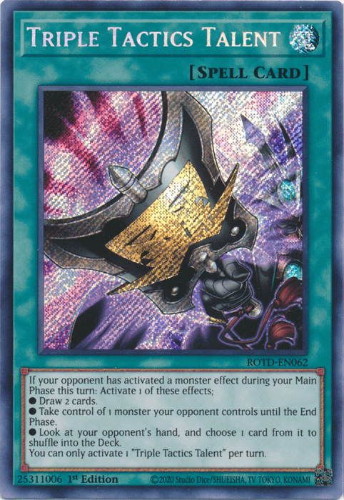 Triple Tactics Talent [ROTD-EN062] Secret Rare (ONLINE ORDER ONLY)
