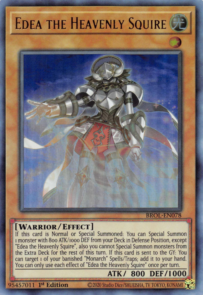 Edea the Heavenly Squire [BROL-EN078] Ultra Rare (ONLINE ORDER ONLY)
