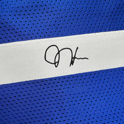 Framed Facsimile Autographed James Harden 35x39 Los Angeles LA Blue Reprint Laser Auto Basketball Jersey (ONLINE ORDER ONLY)