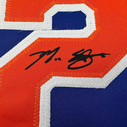Framed Facsimile Autographed Max Scherzer 35x39 New York Blue Reprint Laser Auto Baseball Jersey (ONLINE ORDER ONLY)