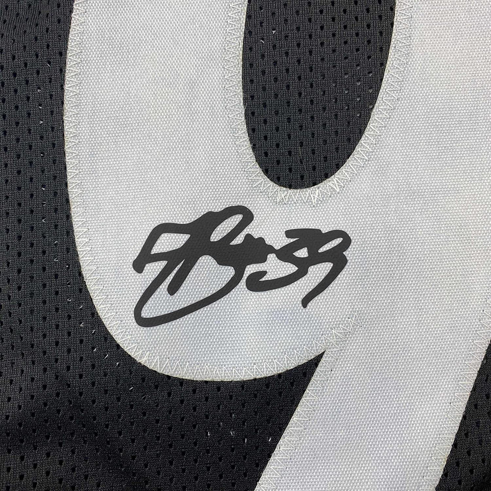 Framed Facsimile Autographed Minkah Fitzpatrick 35x39 Pittsburgh Black Reprint Laser Auto Football Jersey (ONLINE ORDER ONLY)