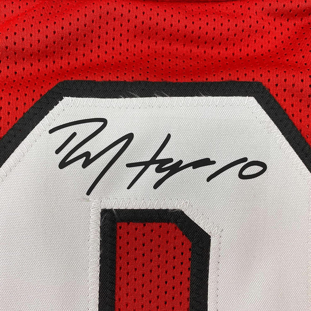 Framed Facsimile Autographed DeAndre Hopkins 35x39 Arizona Red Reprint Laser Auto Football Jersey (ONLINE ORDER ONLY)