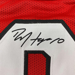 Framed Facsimile Autographed DeAndre Hopkins 35x39 Arizona Red Reprint Laser Auto Football Jersey (ONLINE ORDER ONLY)