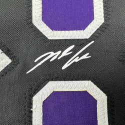 Framed Facsimile Autographed Nolan Arenado 35x39 Colorado Purple Reprint Laser Auto Baseball Jersey (ONLINE ORDER ONLY)