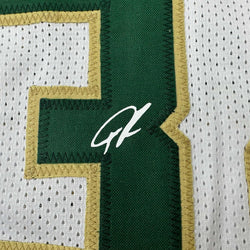 Framed Facsimile Autographed Giannis Antetokounmpo 35x39 Milwaukee White Reprint Laser Auto Basketball Jersey (ONLINE ORDER ONLY)