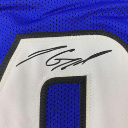 Framed Facsimile Autographed Jimmy Garoppolo 35x39 Eastern Illinois Blue Reprint Laser Auto College Football Jersey (ONLINE ORDER ONLY)