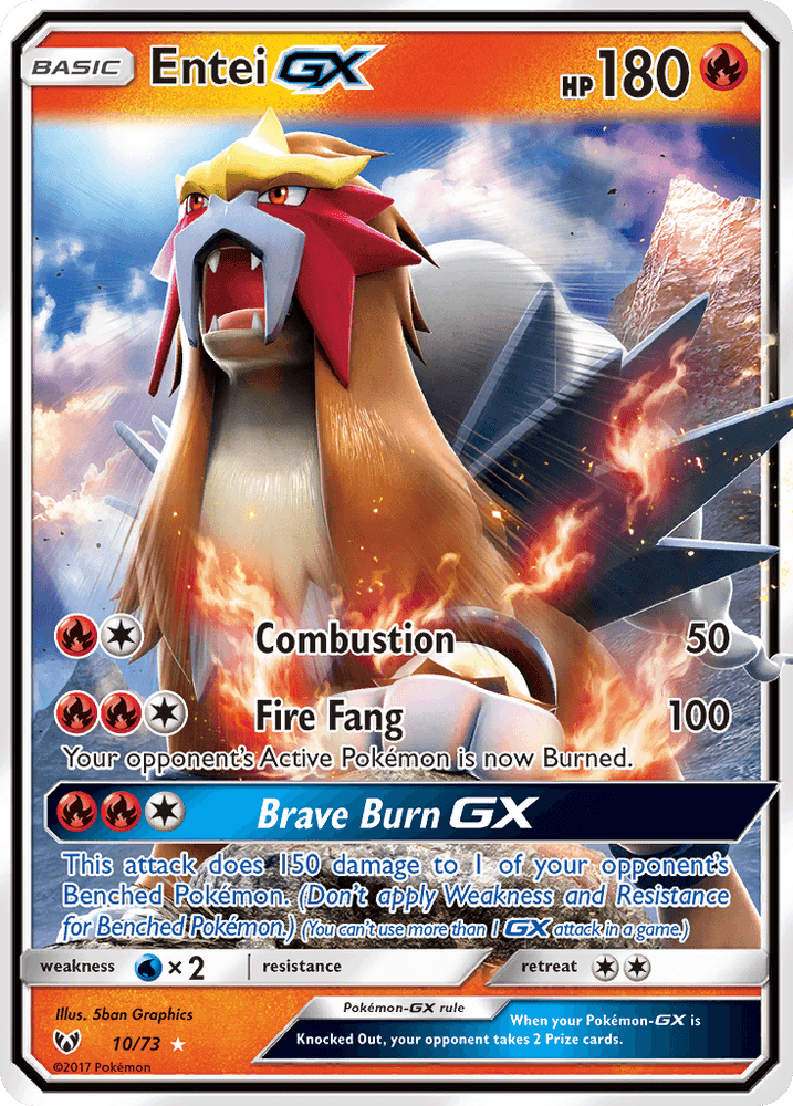 Entei GX (10/73) [Sun & Moon: Shining Legends] (Online Only)
