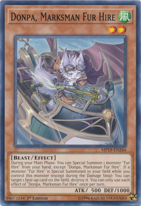 Donpa, Marksman Fur Hire [MP19-EN244] Common (ONLINE ORDER ONLY)