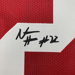 Framed Facsimile Autographed Najee Harris 35x39 Alabama Red Reprint Laser Auto College Football Jersey (ONLINE ORDER ONLY)
