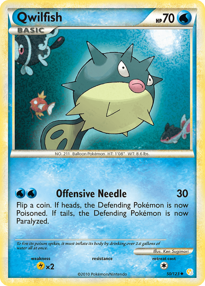 Qwilfish (50/123) [HeartGold & SoulSilver: Base Set] (Online Only)