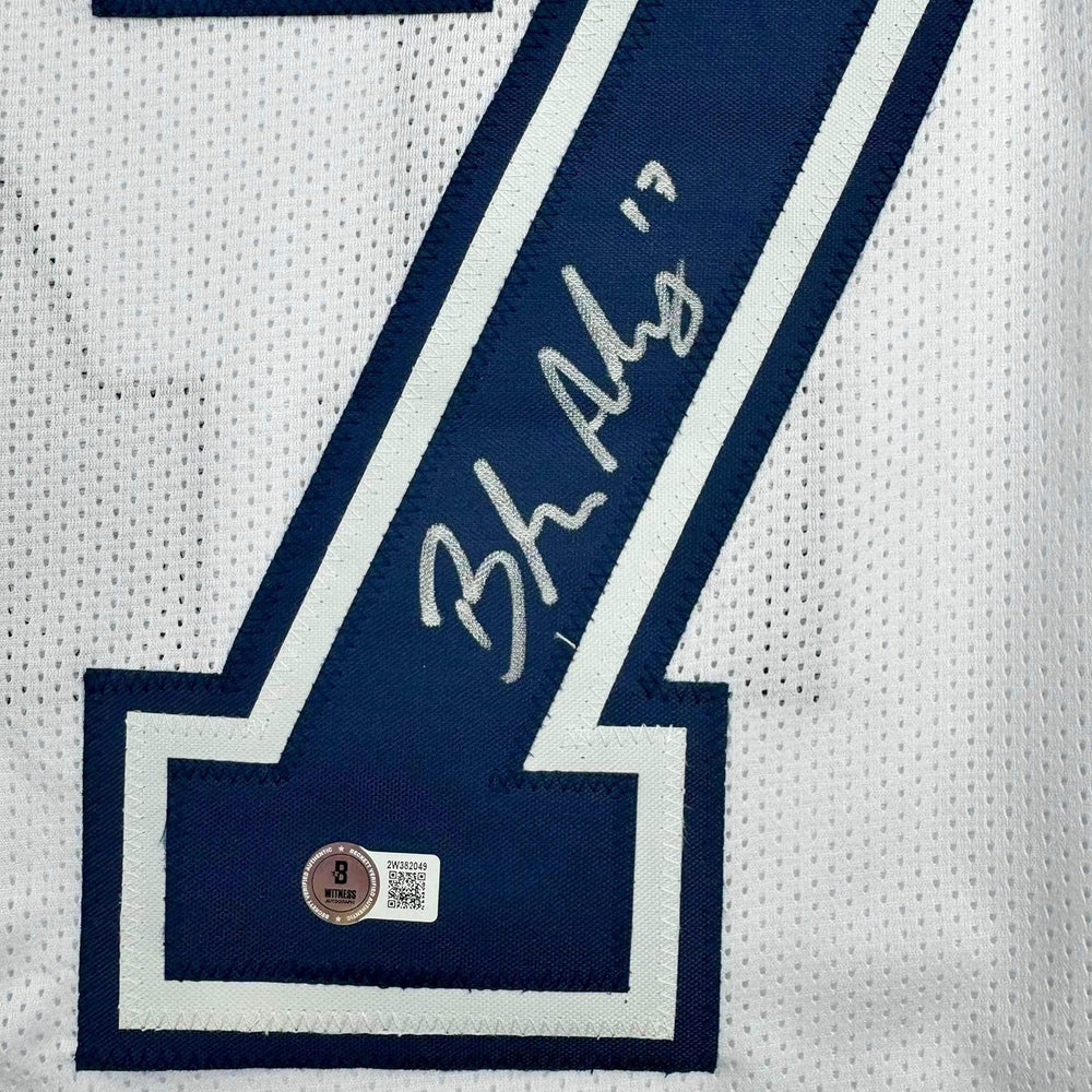 Framed Autographed/Signed Brandon Aubrey 35x39 Dallas Color Rush Football Jersey Beckett BAS COA