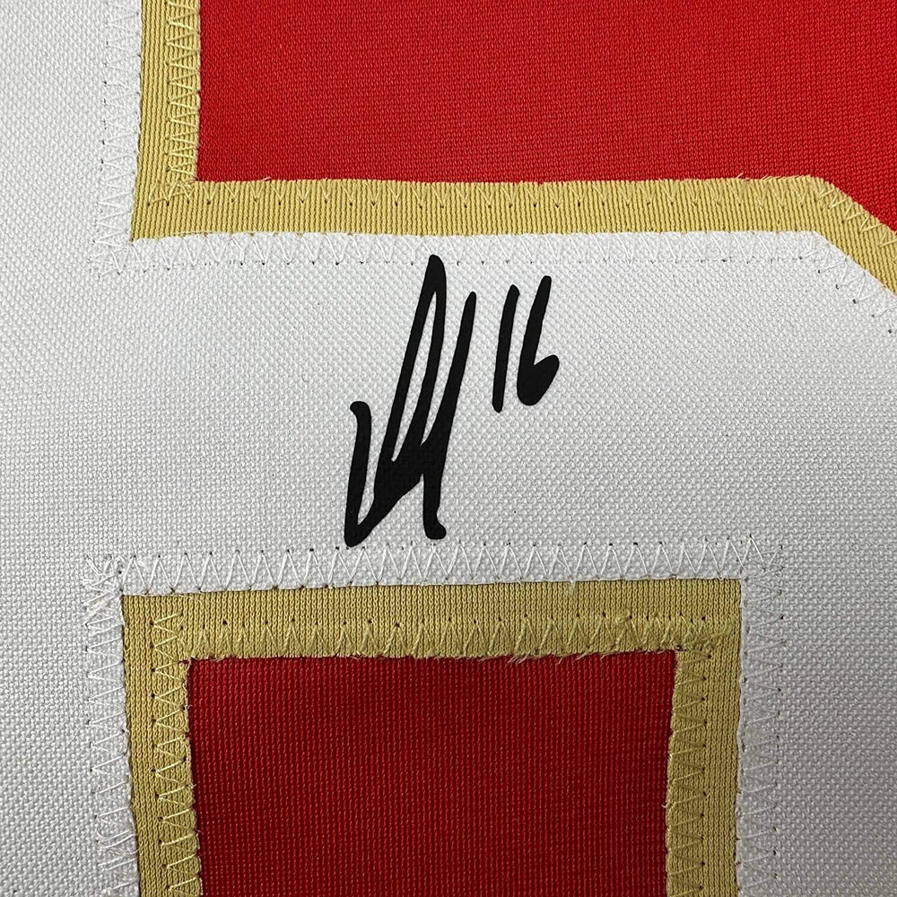 Framed Facsimile Autographed Aleksander Barkov 35x39 Florida Red Reprint Laser Auto Hockey Jersey (ONLINE ORDER ONLY)