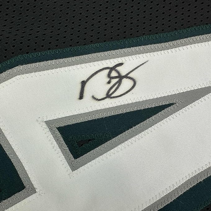 Framed Autographed/Signed Darren Sproles 35x39 Philadelphia Black Football Jersey Beckett BAS COA
