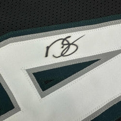 Framed Autographed/Signed Darren Sproles 35x39 Philadelphia Black Football Jersey Beckett BAS COA