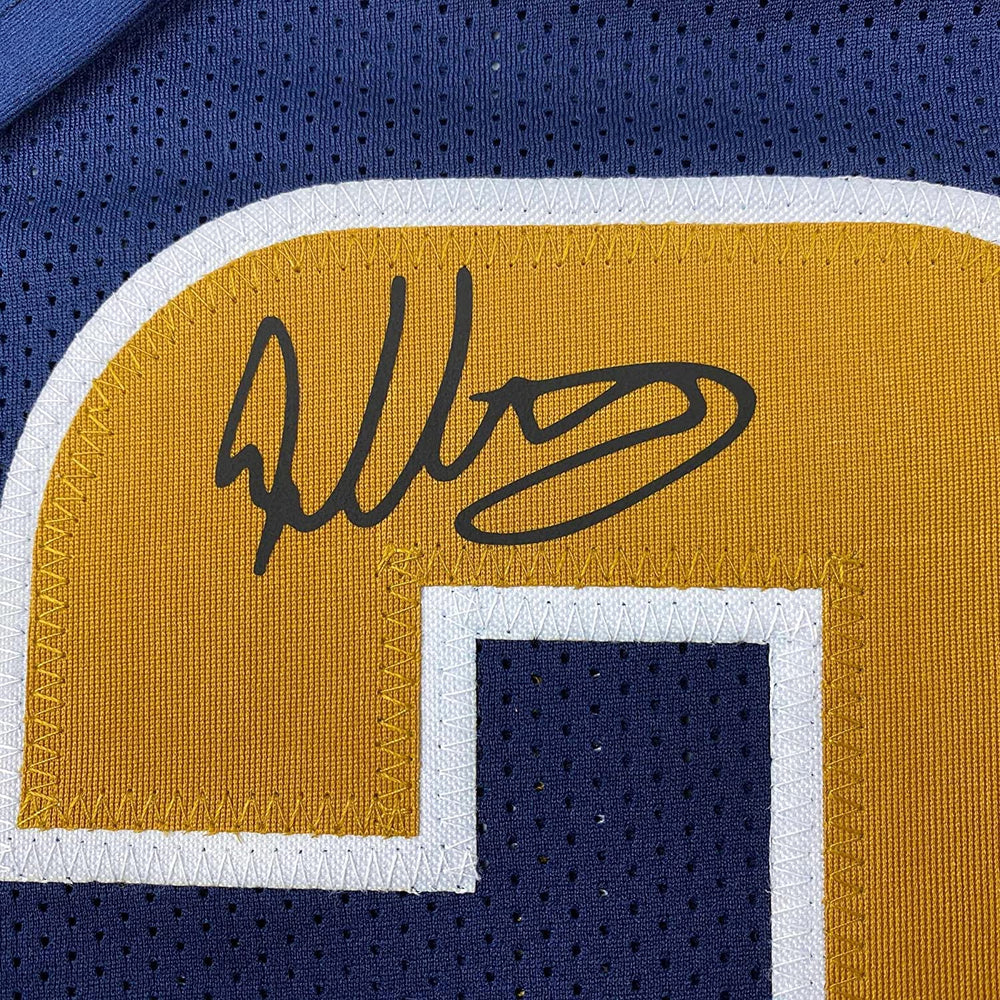 Framed Facsimile Autographed Todd Gurley II 35x39 Los Angeles LA Navy Blue Reprint Laser Auto Football Jersey (ONLINE ORDER ONLY)