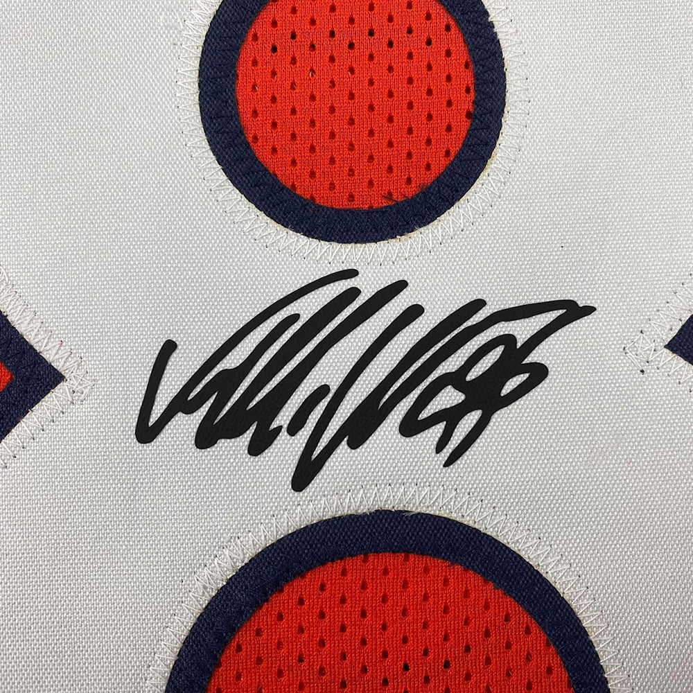 Framed Facsimile Autographed Von Miller 35x39 Denver Orange Reprint Laser Auto Football Jersey (ONLINE ORDER ONLY)
