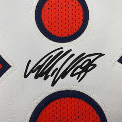 Framed Facsimile Autographed Von Miller 35x39 Denver Orange Reprint Laser Auto Football Jersey (ONLINE ORDER ONLY)
