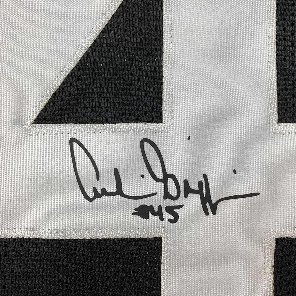Framed Facsimile Autographed Archie Griffin 35x39 Cincinnati Black Reprint Laser Auto Football Jersey (ONLINE ORDER ONLY)