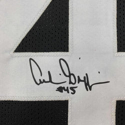 Framed Facsimile Autographed Archie Griffin 35x39 Cincinnati Black Reprint Laser Auto Football Jersey (ONLINE ORDER ONLY)