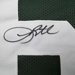 Framed Autographed/Signed Leroy Butler 35x39 Green Bay Green Football Jersey Beckett BAS COA