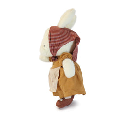 11-inch White Merry Rabbit with Brown Dress (ONLINE ORDER ONLY)