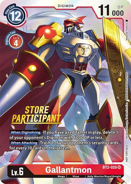 Gallantmon [BT2-020] (Store Participant) [Release Special Booster Promos] (ONLINE ORDER ONLY)