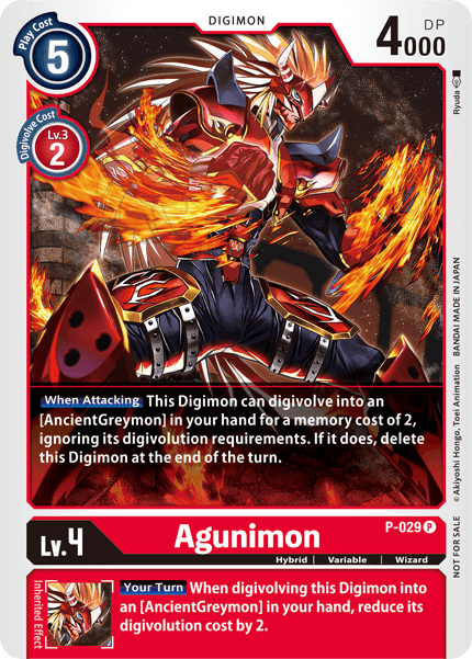 Agunimon [P-029] [Revision Pack Cards] (ONLINE ORDER ONLY)