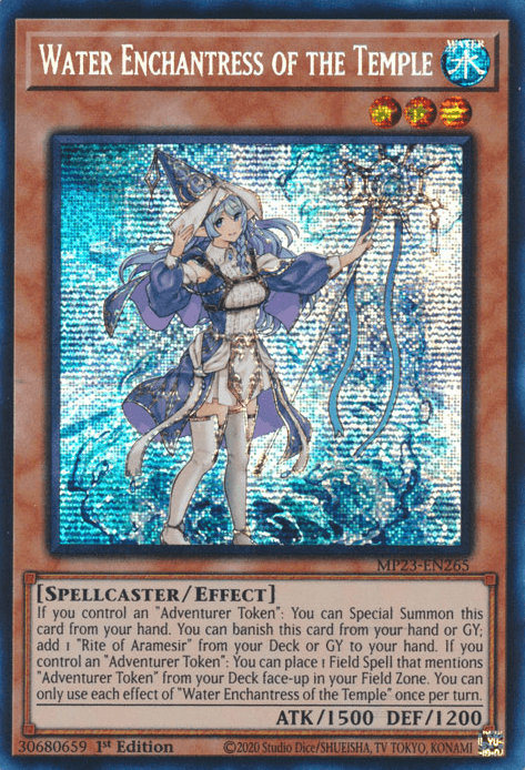 Water Enchantress of the Temple [MP23-EN265] Prismatic Secret Rare (ONLINE ORDER ONLY)