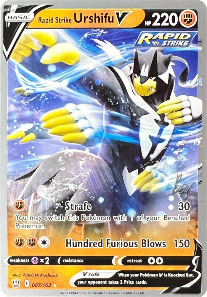 Rapid Strike Urshifu V (087/163) (Cheryl Again - Sebastian Lashmet) [World Championships 2022] (Online Only)