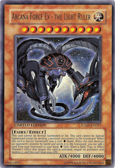 Arcana Force Ex - the Light Ruler [JUMP-EN027] Ultra Rare (ONLINE ORDER ONLY)