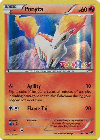 Ponyta (14/83) (Toys R Us Promo) [XY: Generations] (Online Only)