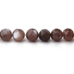 6.5mm Chocolate Moonstone Faceted Round 13.25 inch 53 Beads AA (ONLINE ORDER ONLY)