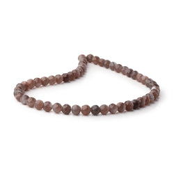 6.5mm Chocolate Moonstone Faceted Round 13.25 inch 53 Beads AA (ONLINE ORDER ONLY)