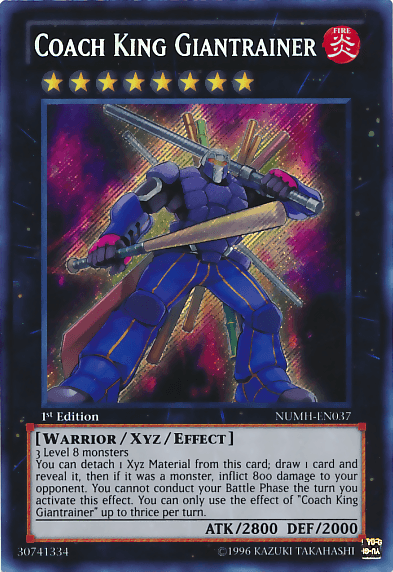 Coach King Giantrainer [NUMH-EN037] Secret Rare (ONLINE ORDER ONLY)