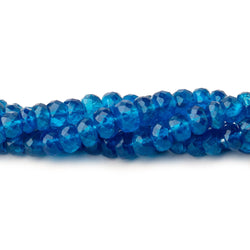 3.5-6mm Neon Apatite faceted rondelle beads 16.5 inch 130 pieces AAA (ONLINE ORDER ONLY)