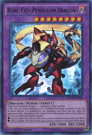 Rune-Eyes Pendulum Dragon [MP15-EN220] Ultra Rare (ONLINE ORDER ONLY)