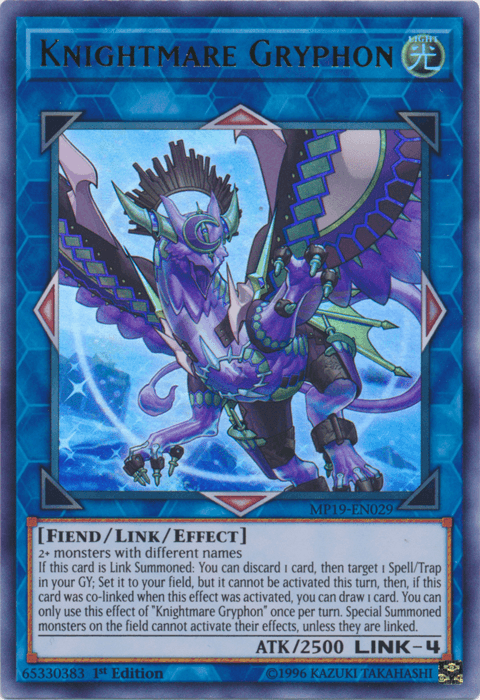 Knightmare Gryphon [MP19-EN029] Ultra Rare (ONLINE ORDER ONLY)