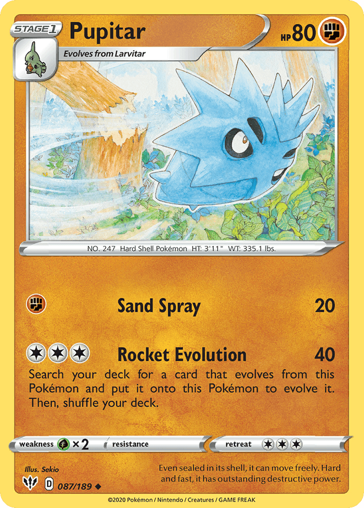 Pupitar (087/189) [Sword & Shield: Darkness Ablaze] (Online Only)