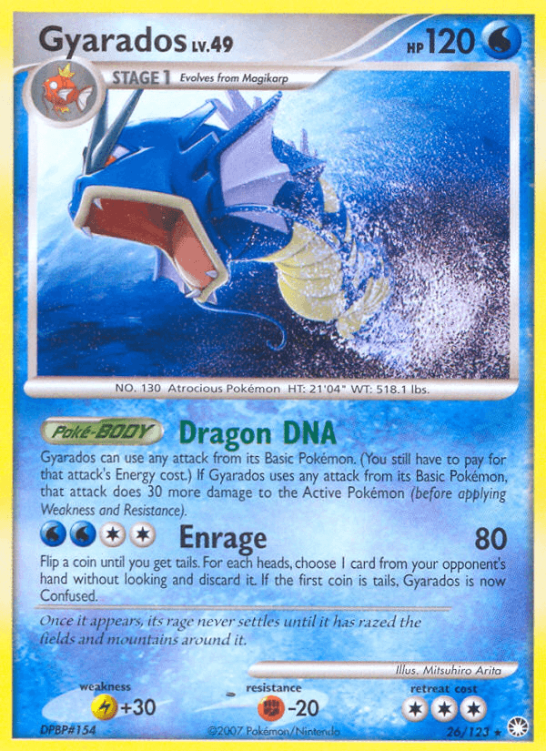 Gyarados (26/123) [Diamond & Pearl: Mysterious Treasures] (Online Only)