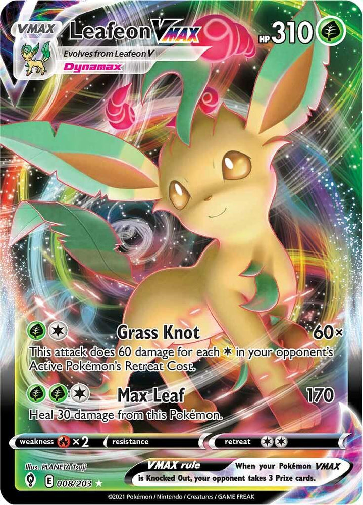 Leafeon VMAX (008/203) [Sword & Shield: Evolving Skies] (Online Only)