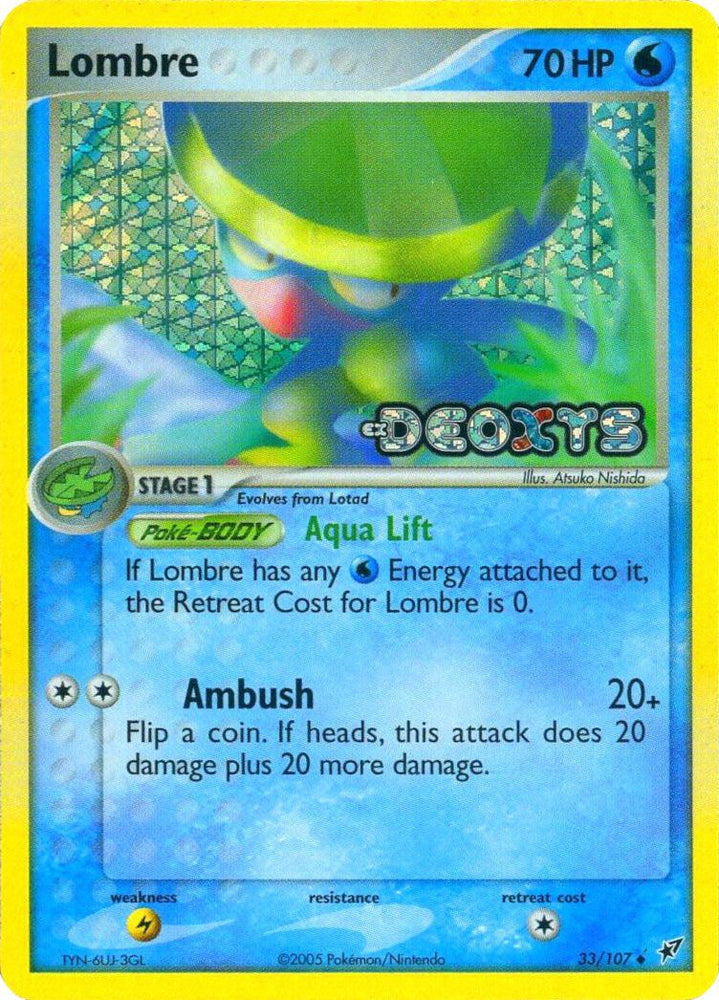Lombre (33/107) (Stamped) [EX: Deoxys] (Online Only)