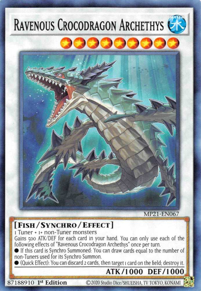 Ravenous Crocodragon Archethys [MP21-EN067] Common (ONLINE ORDER ONLY)