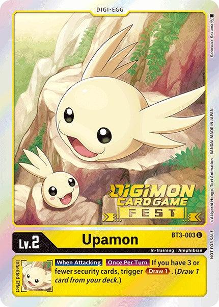 Upamon [BT3-003] (Digimon Card Game Fest 2022) [Release Special Booster Promos] (ONLINE ORDER ONLY)