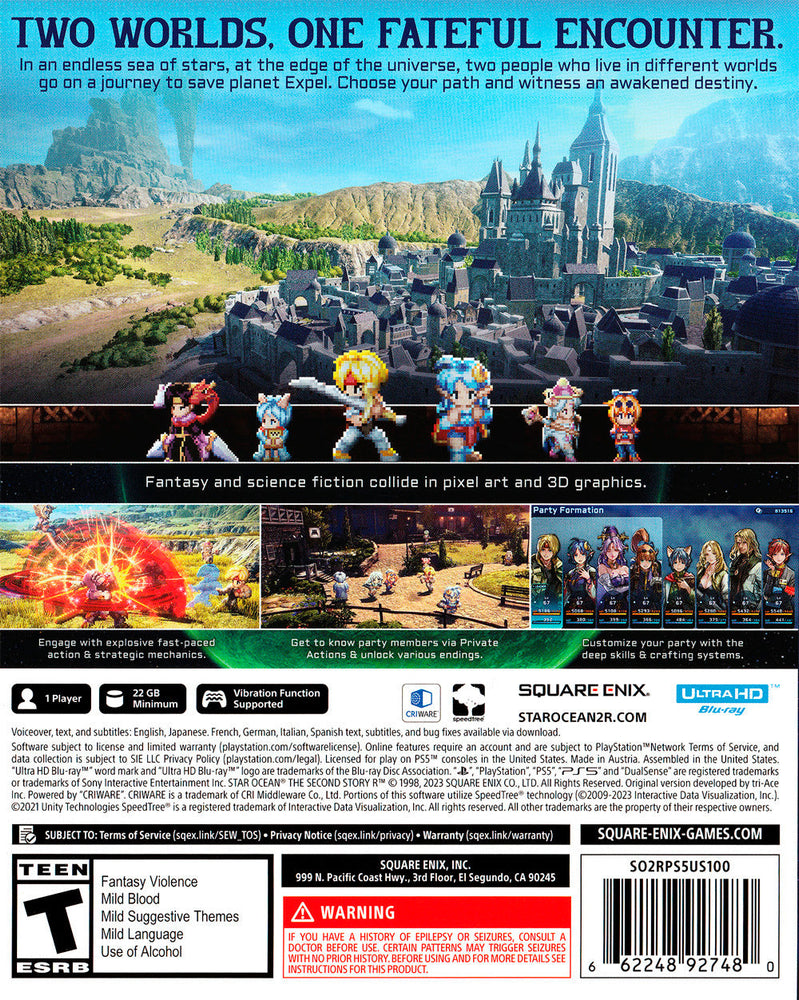 Star Ocean The Second Story R (PlayStation 5) (ONLINE ORDER ONLY)