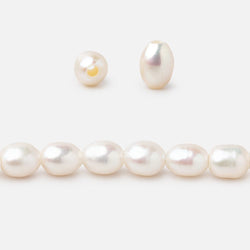 6x4.5mm Off White Oval 1.5mm Drill Hole Freshwater Pearls 61 pieces (ONLINE ORDER ONLY)