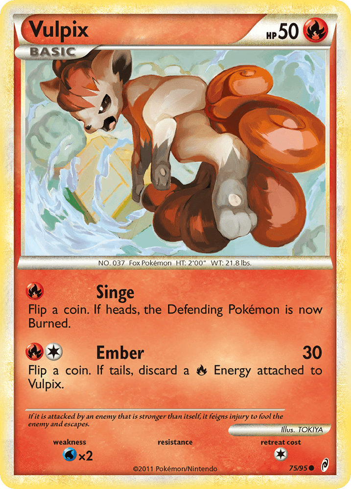 Vulpix (75/95) [HeartGold & SoulSilver: Call of Legends] (Online Only)