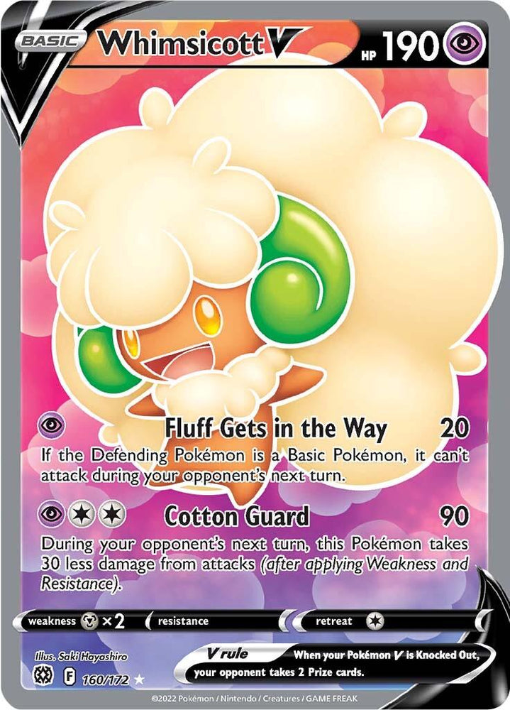 Whimsicott V (160/172) [Sword & Shield: Brilliant Stars] (Online Only)